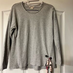 Style & Co. Heather Gray Knit Top